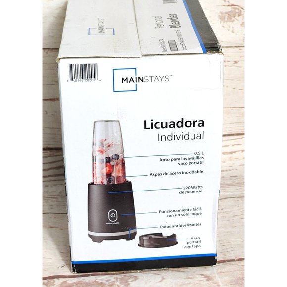 Mainstay 16oz Stainless Steel Personal Blender | Easy One-Touch Operation - Picture 5 of 9